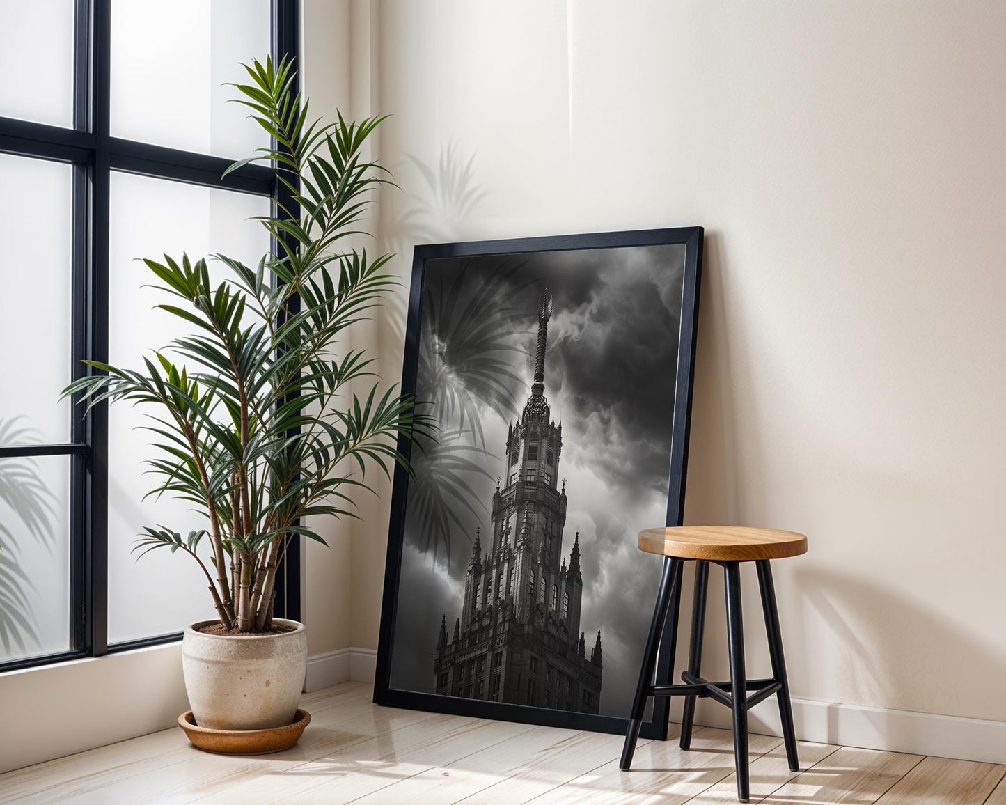 World Landmark | Gothic Architecture Print | Black and White Cityscape Photography