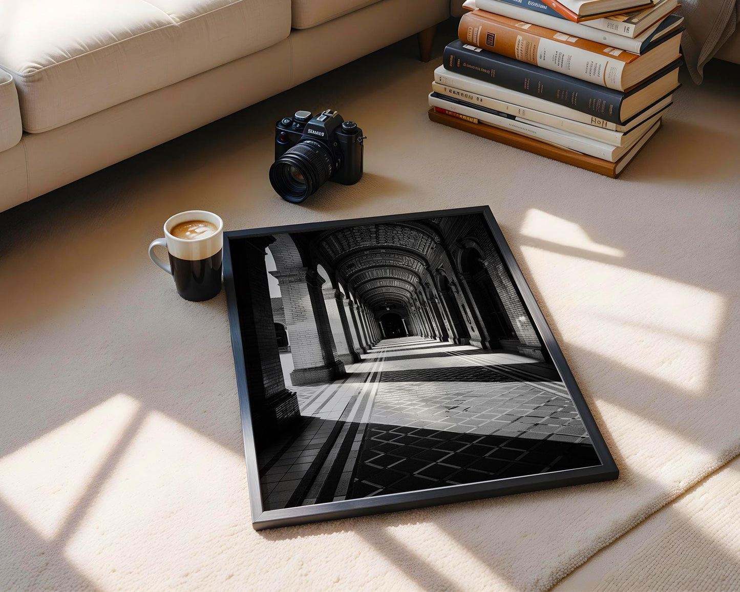 World Landmark | Seville Spain Print | Plaza de España Arched Corridor Poster