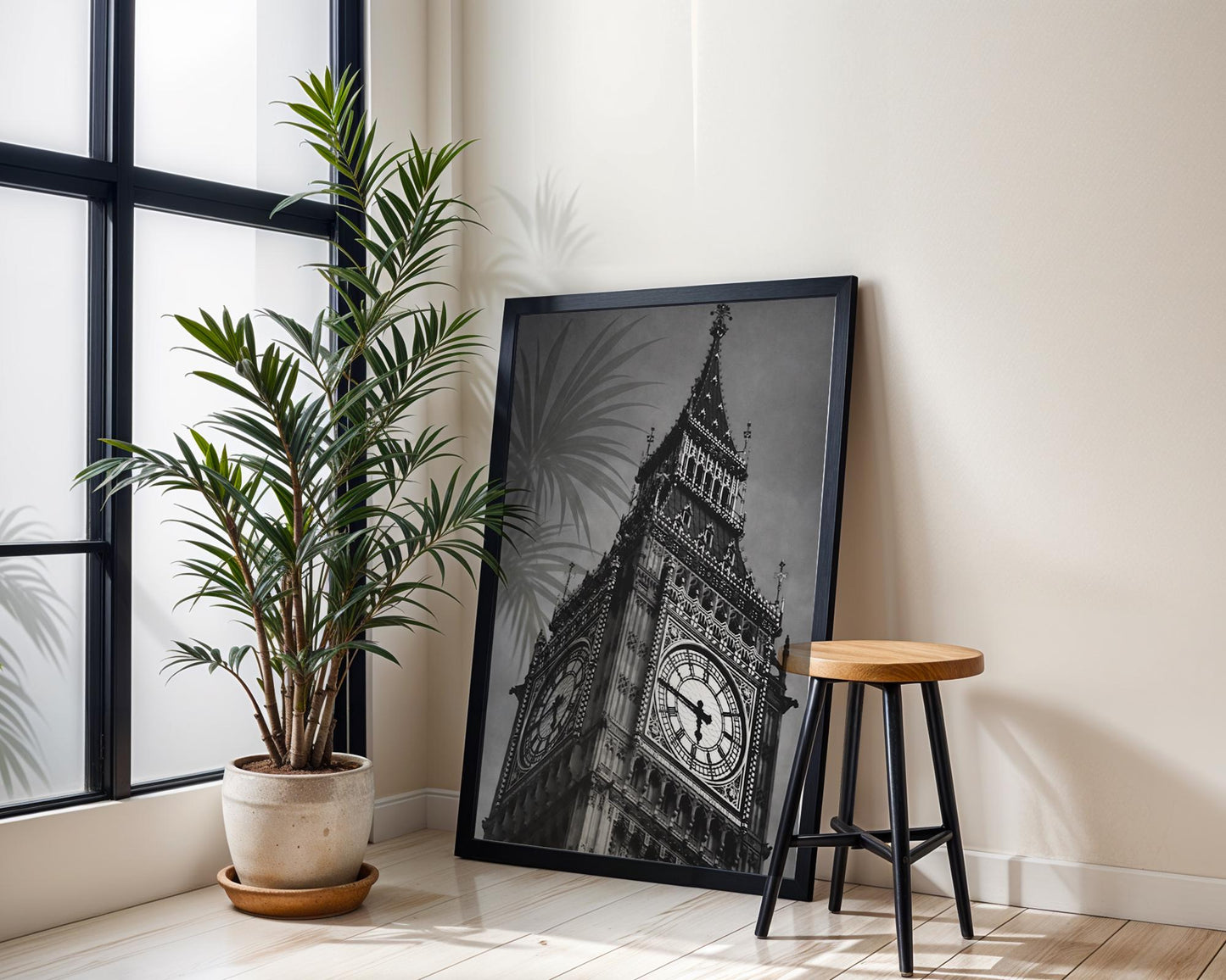World Landmark | Big Ben Print | Black & White London Photography, Minimalist Wall Art wall art print, minimalist black and white poster, modern Scandinavian wall decor, Monohaus