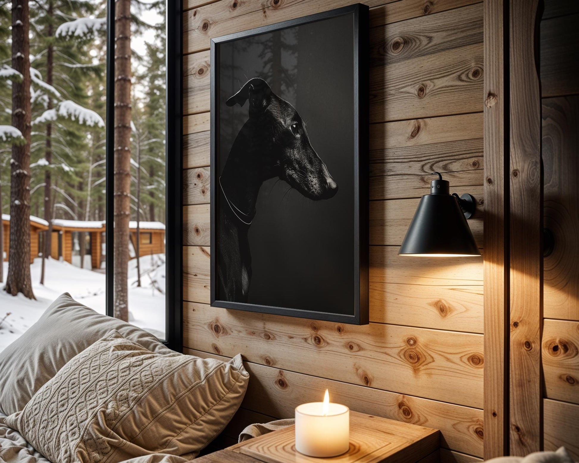 Dog Photography Greyhound Print Black and White | Minimalist Whippet Fine Art wall art print, minimalist black and white poster, modern Scandinavian wall decor, Monohaus