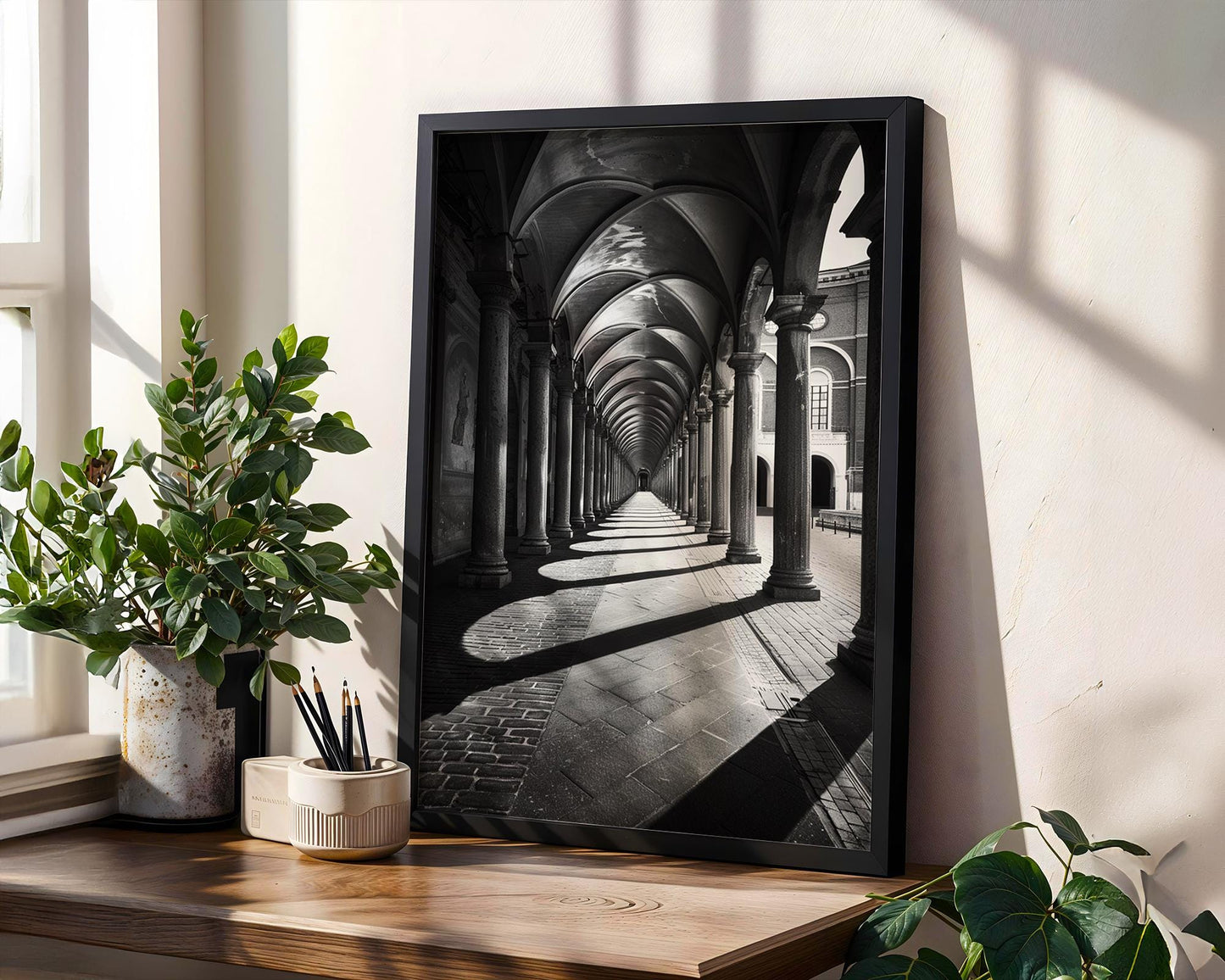 World Landmark | Bologna Italy Architecture Print | Minimalist Black and White Wall Art