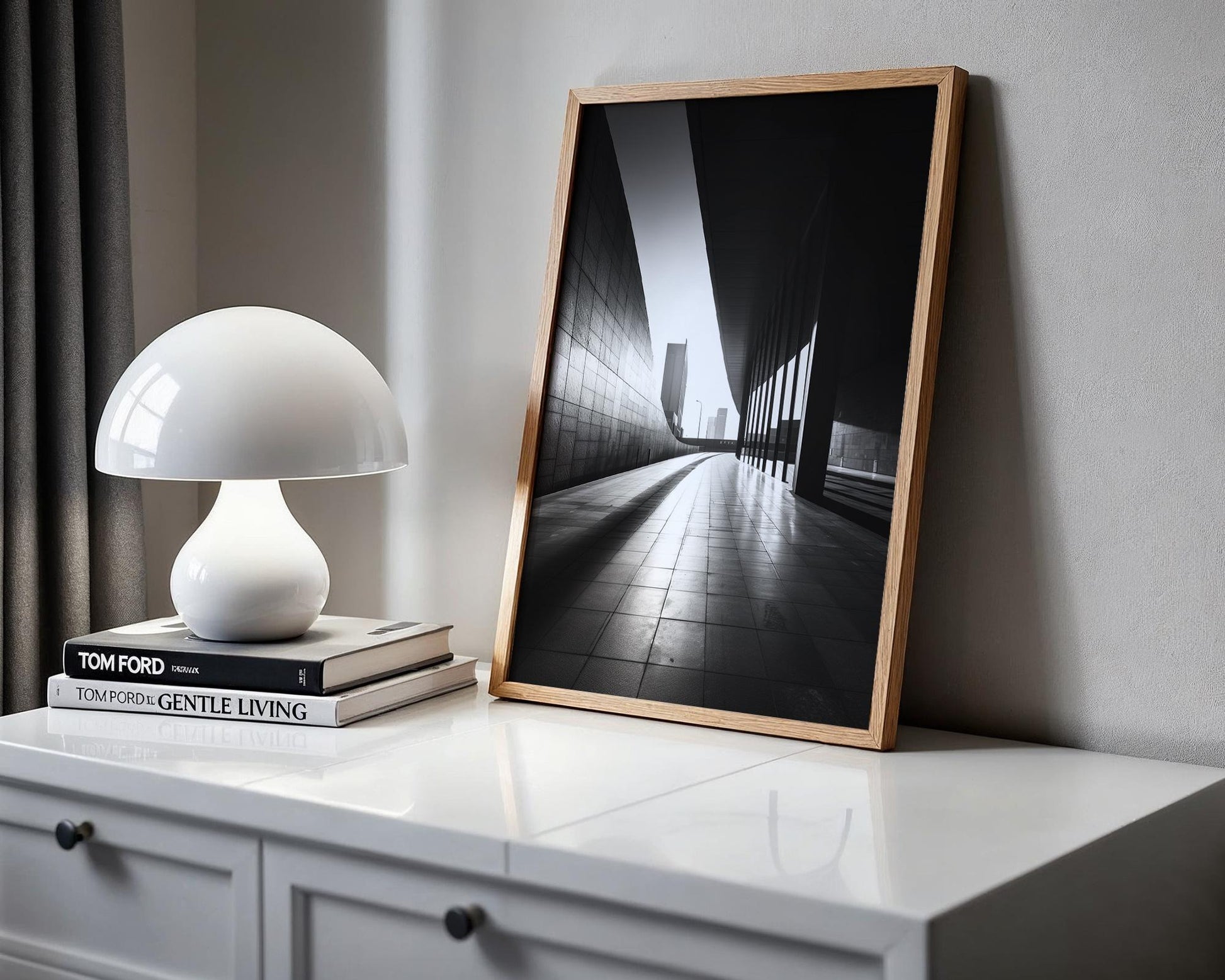 Urban Photography | Abstract Curved Modern Architecture Print Black and White wall art print, black and white architectural poster, minimalist modern Scandinavian wall decor, Monohaus