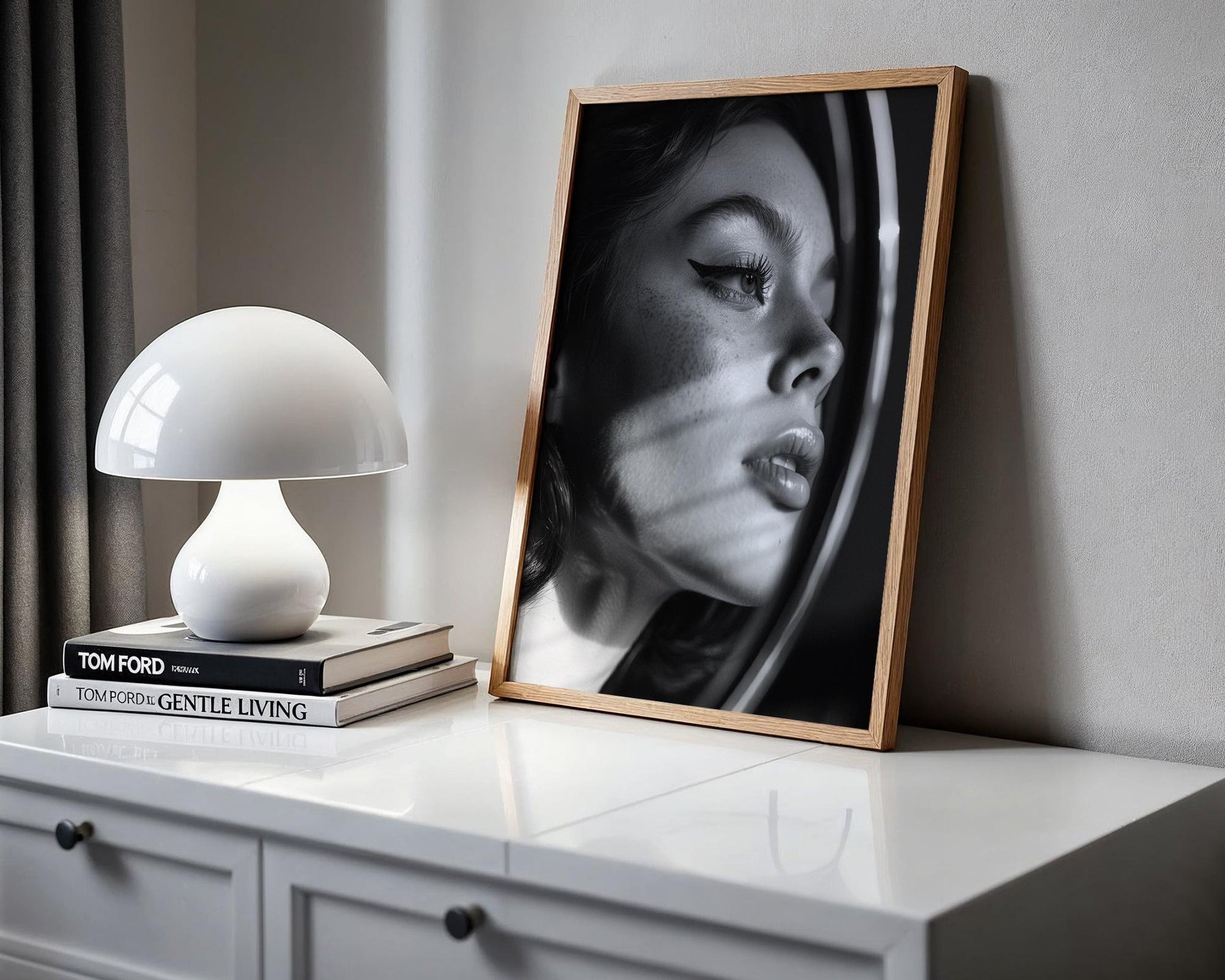 Minimal Wall Art | Silhouette Woman Portrait | Black and White Modern Print wall art print, minimalist black and white poster, modern Scandinavian wall decor, Monohaus