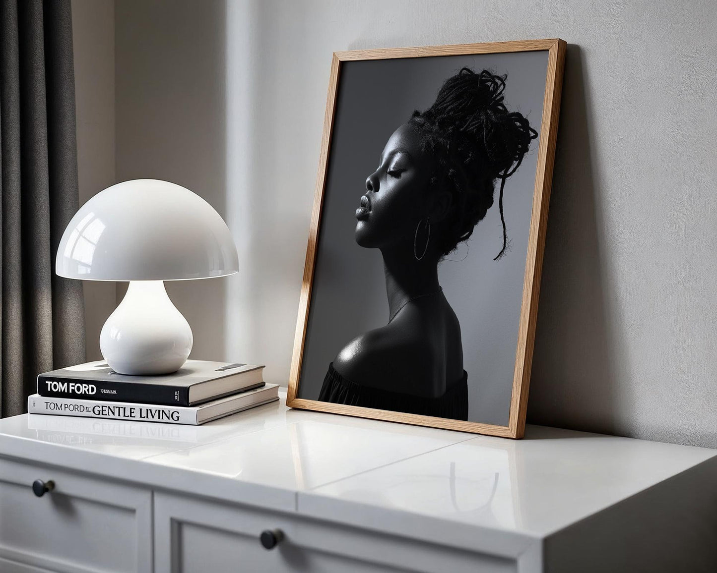 Minimal Wall Art Female Silhouette | Black and White Minimal Photography Print wall art print, minimalist black and white poster, modern Scandinavian wall decor, Monohaus