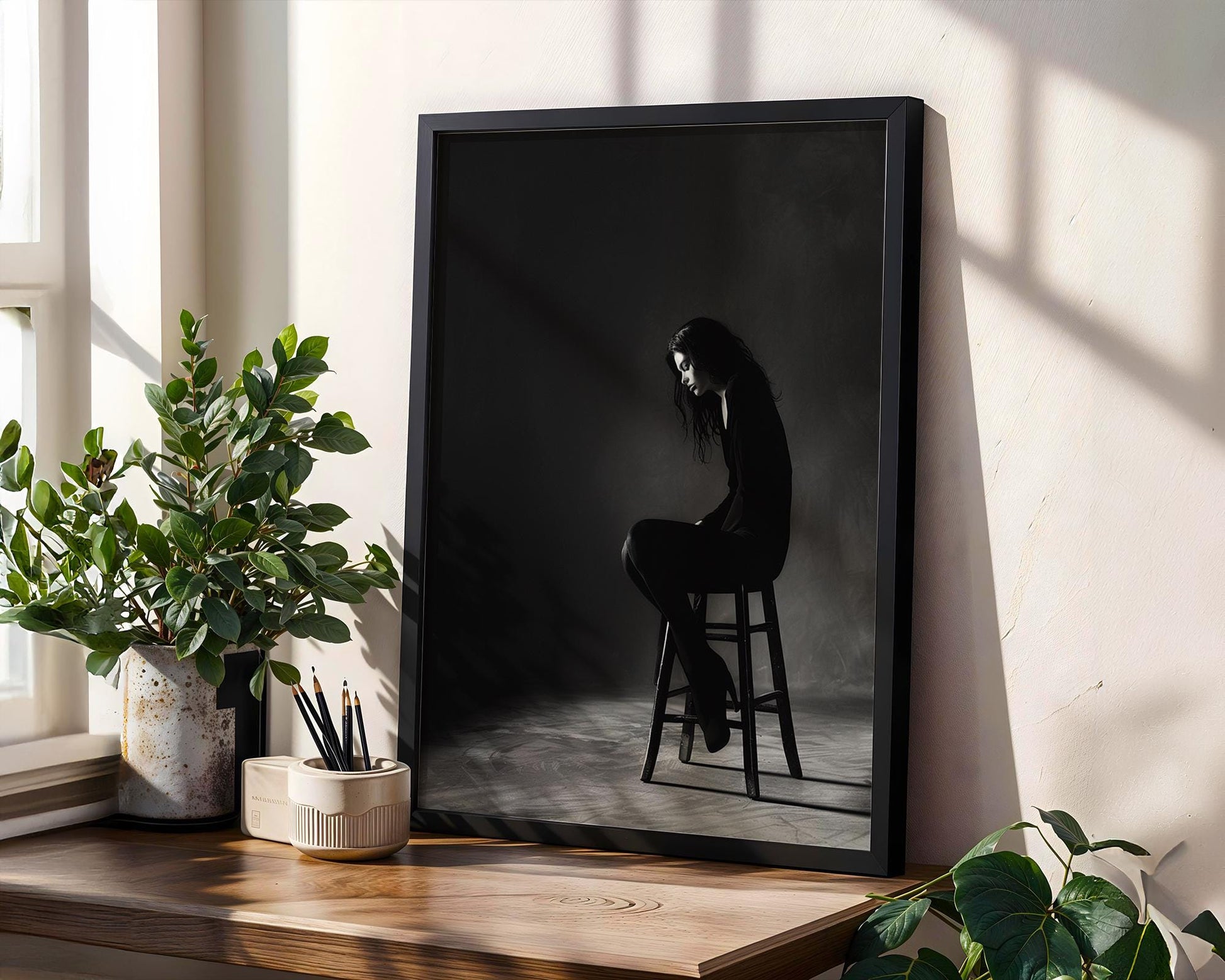 Urban Photography | Monochrome Portrait Photography Print | Minimalist Modern Wall Art black and white photo print, minimalist monochrome wall art poster for modern interiors, Monohaus