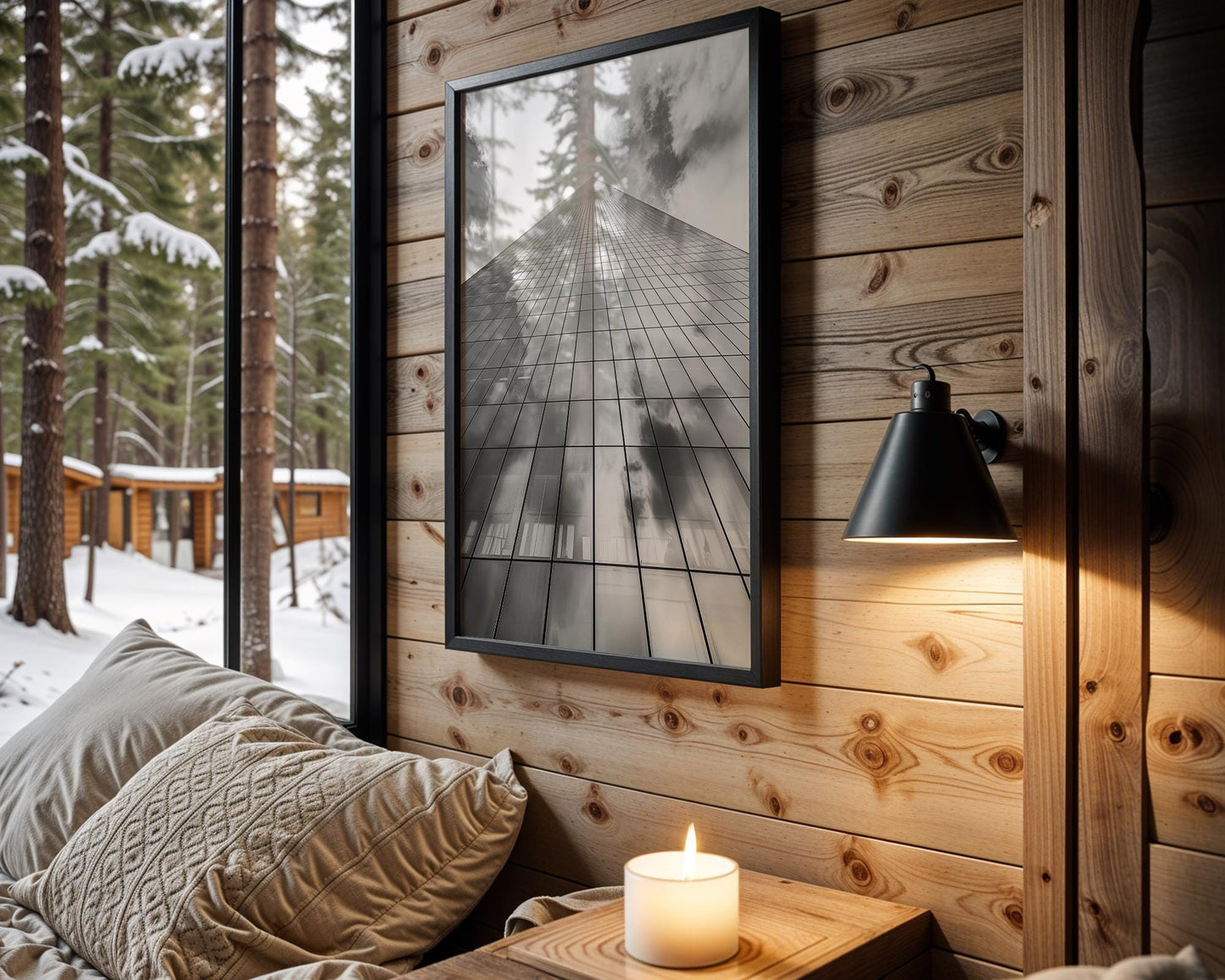 Urban Photography | Abstract Skyscraper Building Print | Minimal City Wall Art wall art print, black and white architectural poster, minimalist modern Scandinavian wall decor, Monohaus