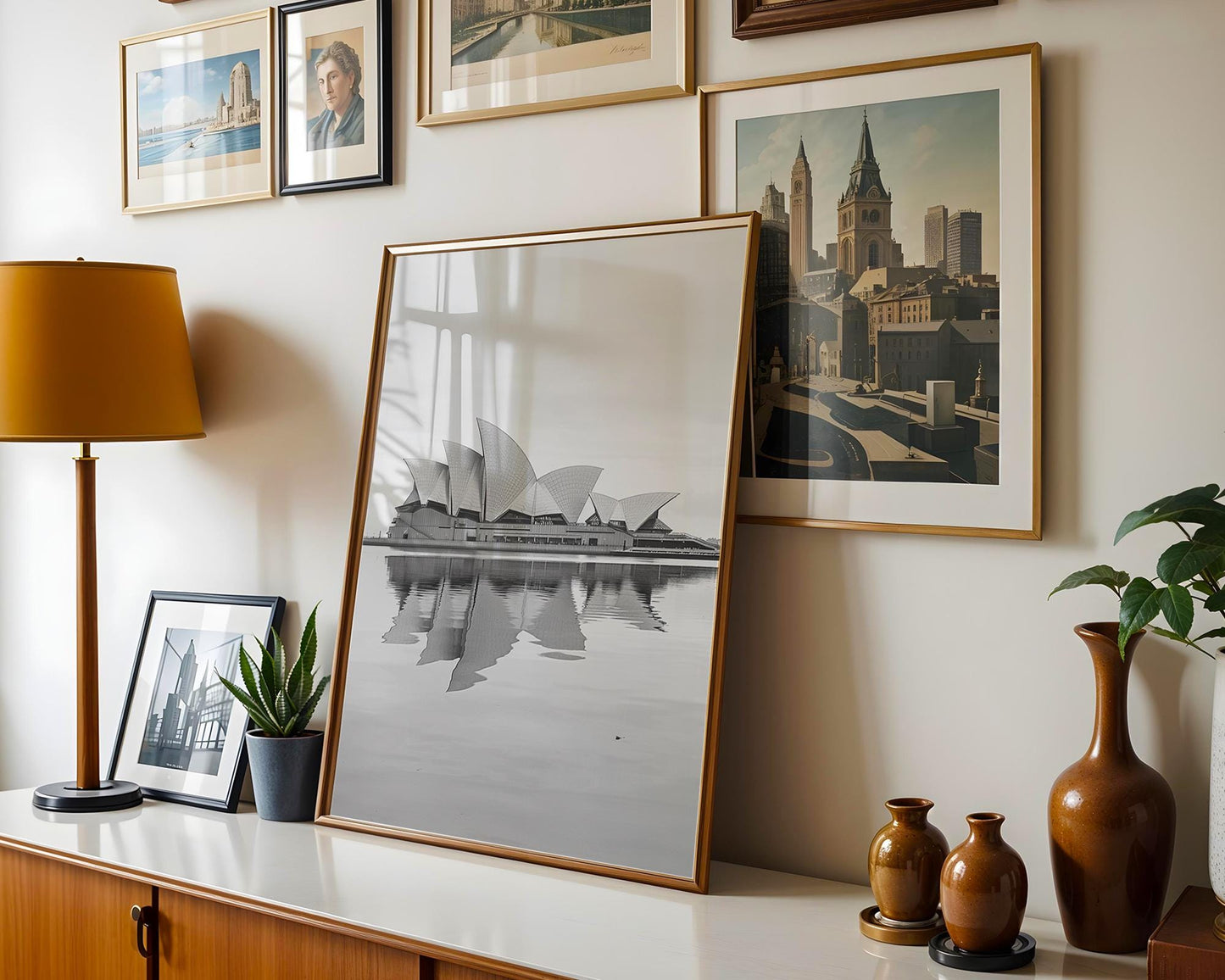 World Landmark | Sydney Opera House Print | Black and White Minimalist Architecture wall art print, black and white architectural poster, minimalist modern Scandinavian wall decor, Monohaus