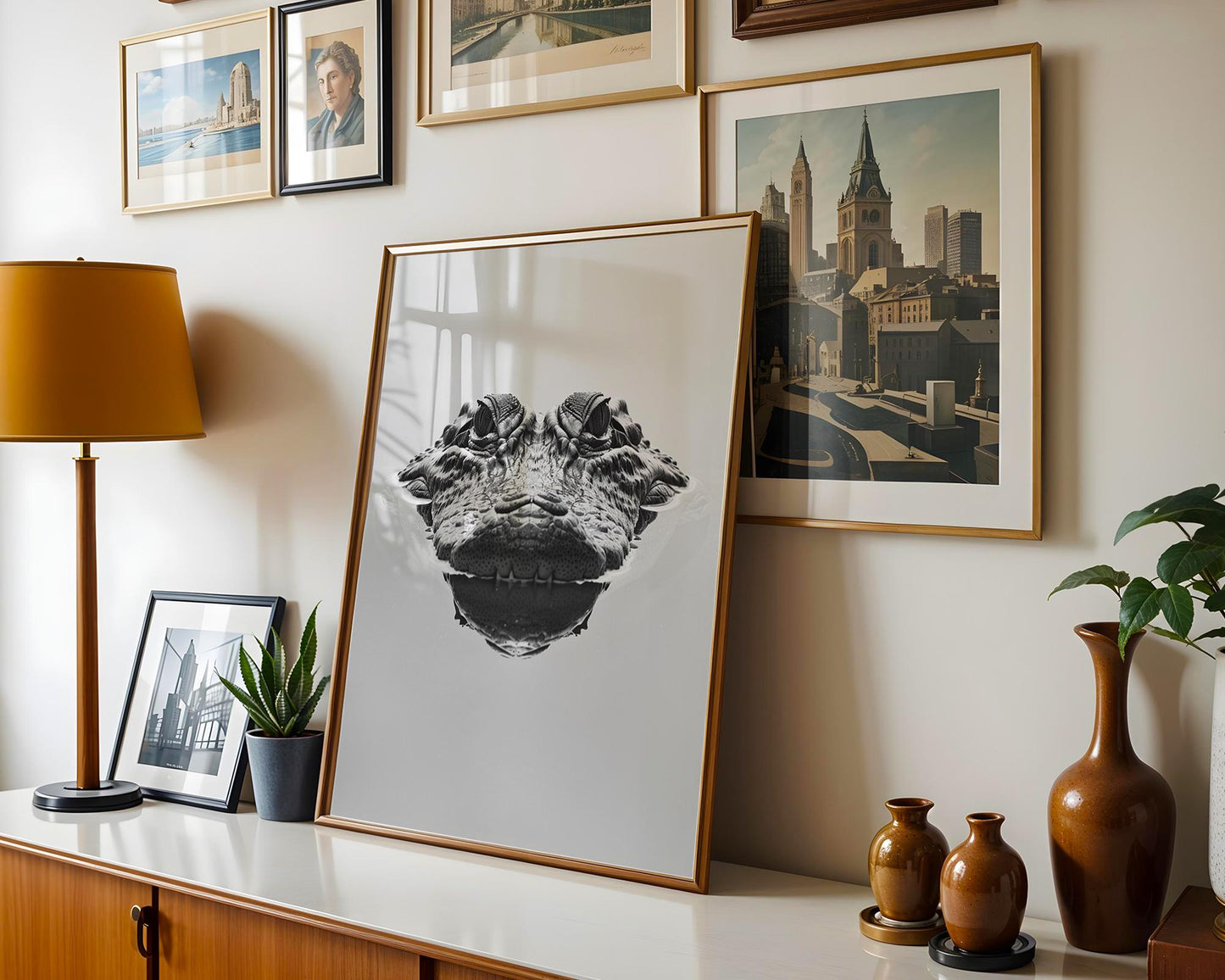 Wildlife Poster | Crocodile Photography Print | Minimalist Black & White  Art wall art print, minimalist black and white poster, modern Scandinavian wall decor, Monohaus