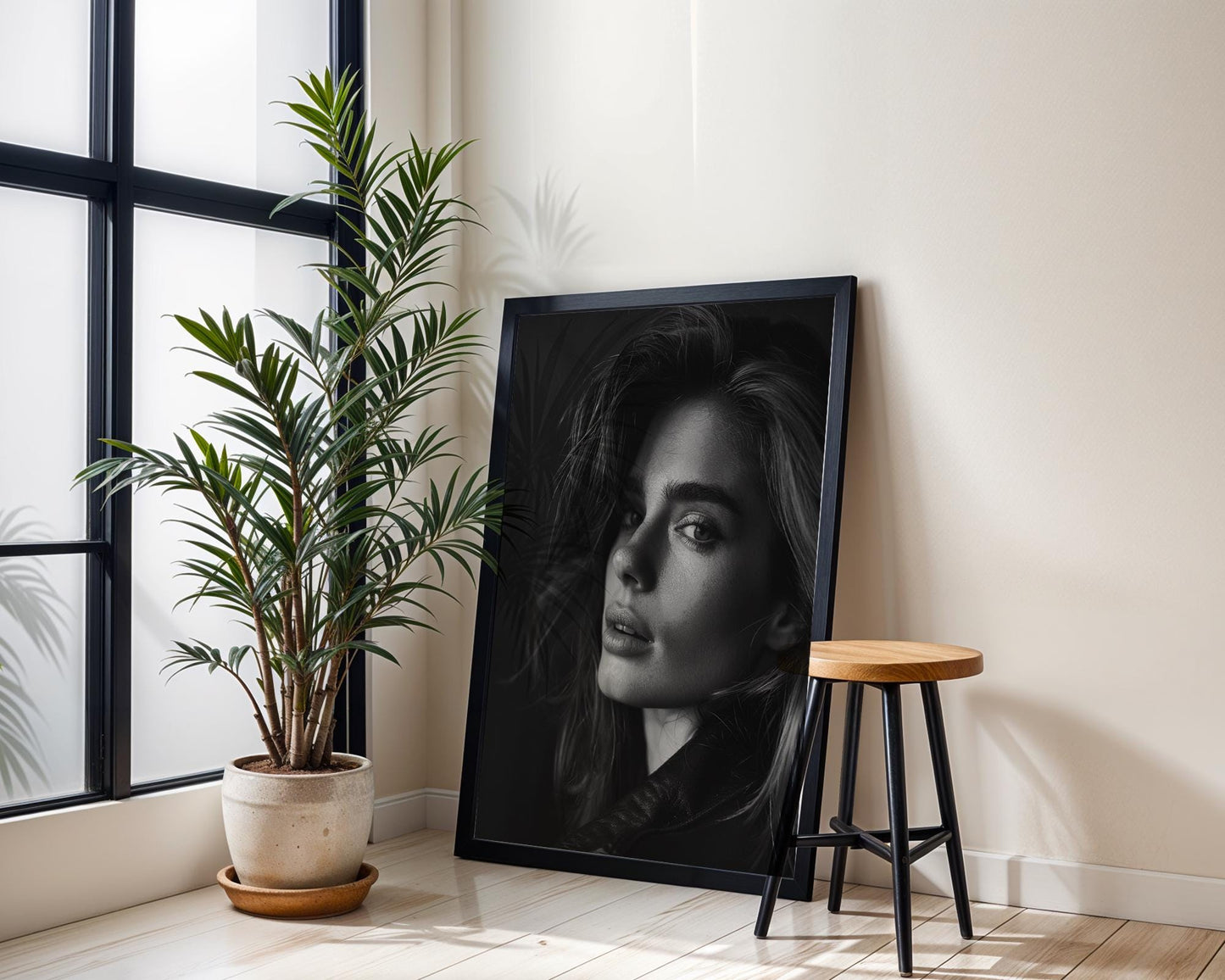 Minimal Wall Art Monochrome Portrait Print | Fine Art Photography, Minimalist Decor wall art print, minimalist black and white poster, modern Scandinavian wall decor, Monohaus