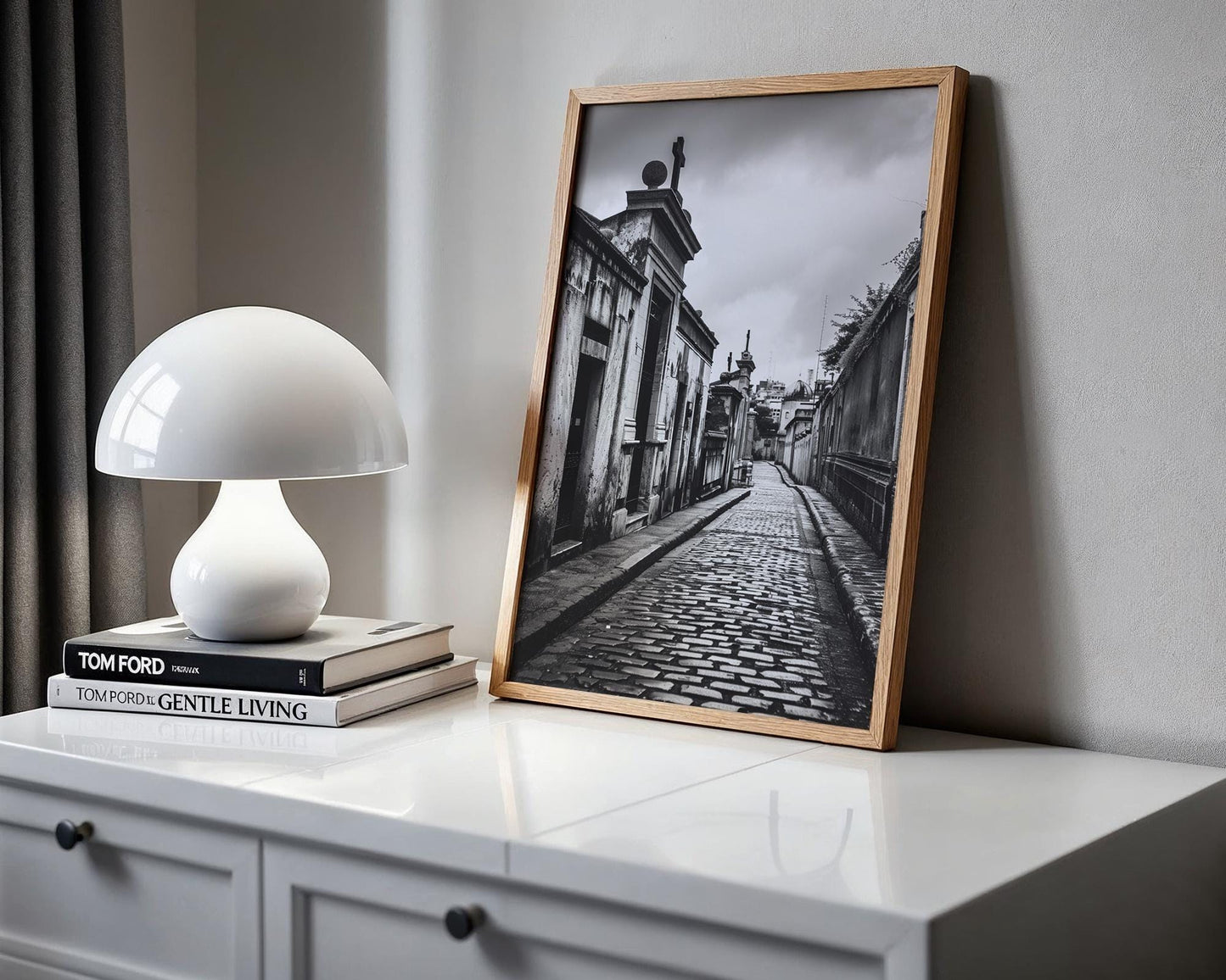 World Landmark | Recoleta Cemetery Print | Argentina Black and White Photography