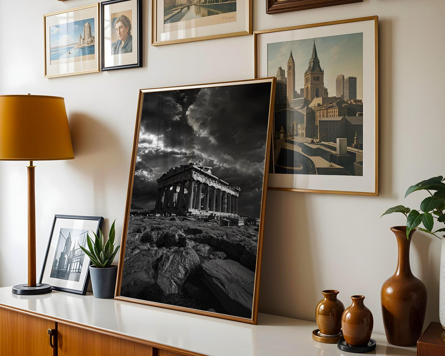 World Landmark | Parthenon Athens Print | Black and White Greek Temple Photography