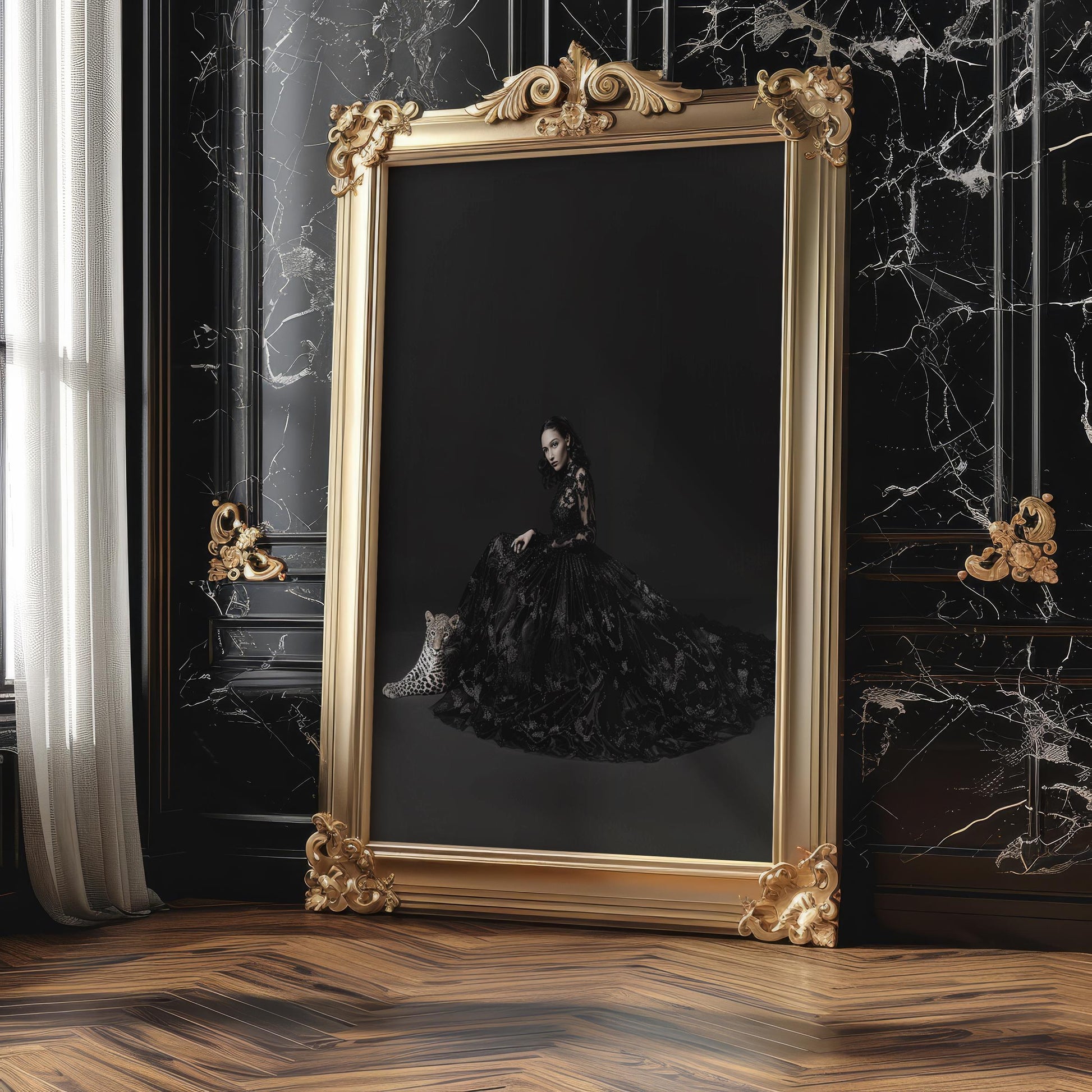 Minimal Wall Art | Retro Paris Fashion Print | Designer Photography wall art print, minimalist black and white poster, modern Scandinavian wall decor, Monohaus