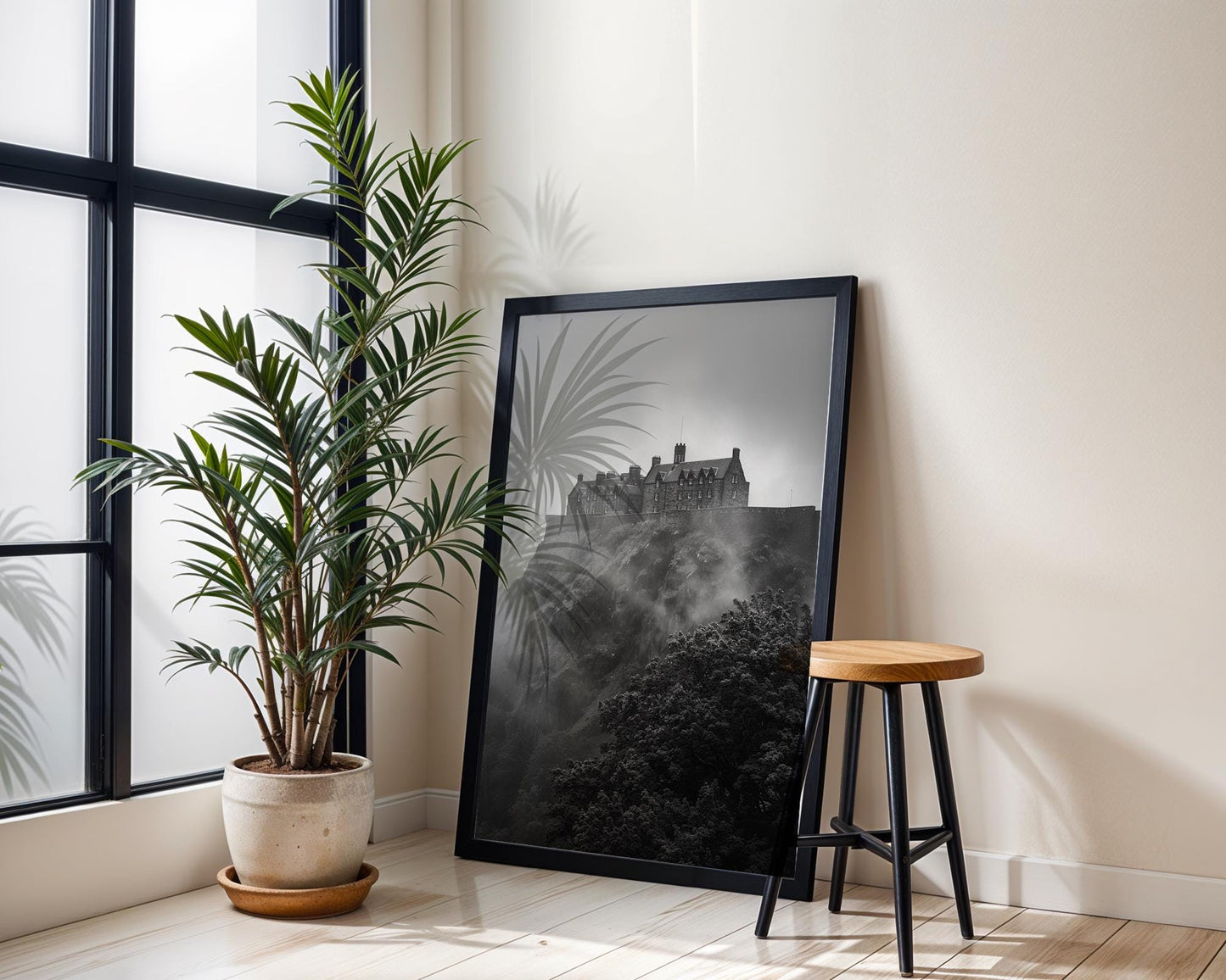 World Landmark | Edinburgh Castle Print | Moody Scotland Photography, Historic Travel Decor