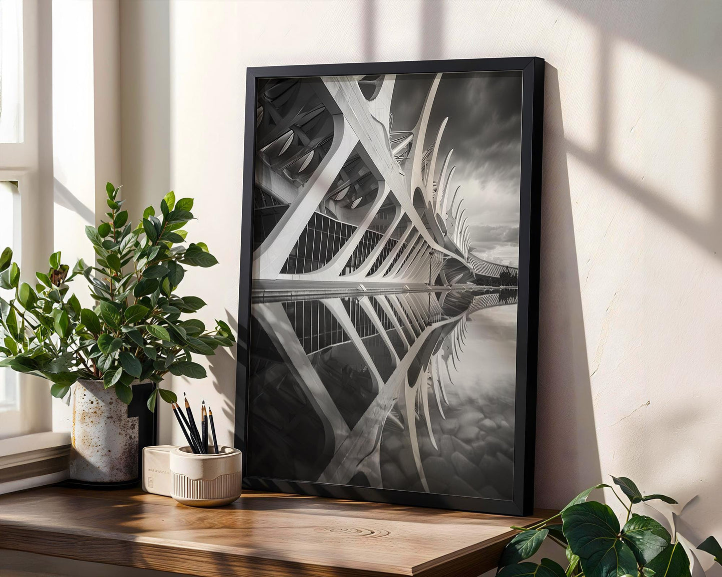 World Landmark | Valencia Architecture Print | Black and White Photography, Modern Minimalist Wall Art wall art print, black and white architectural poster, minimalist modern Scandinavian wall decor, Monohaus
