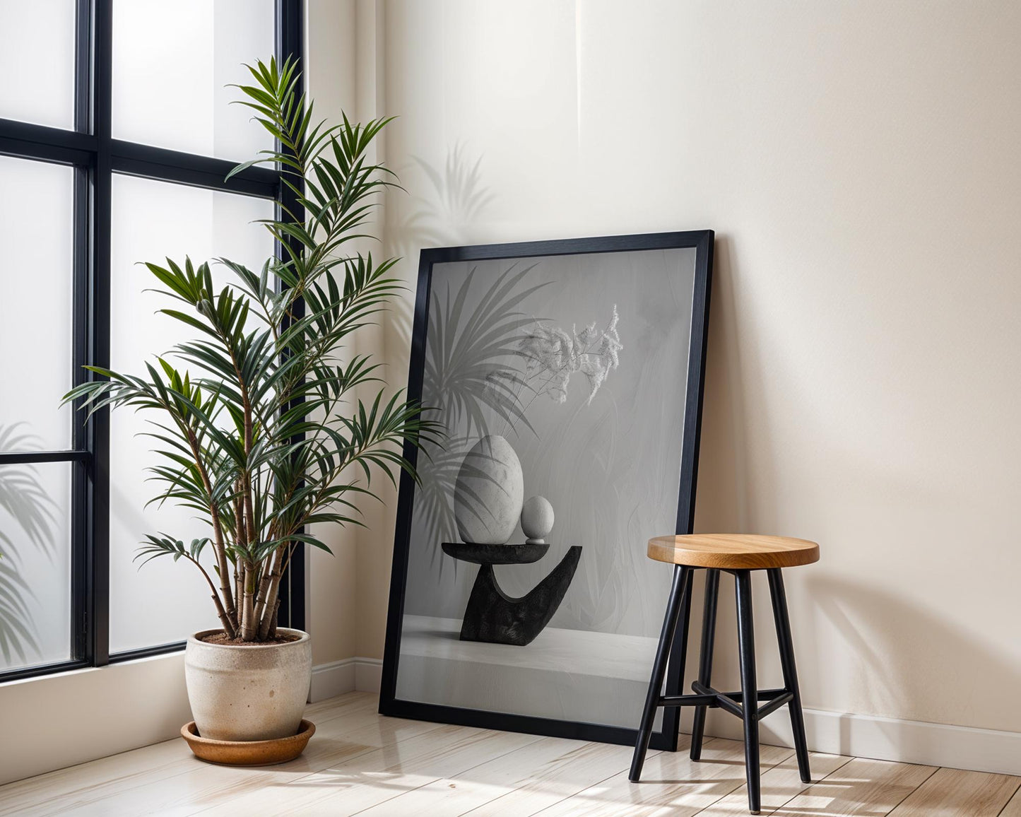 Minimal Wall Art Minimalist Vase Sculpture Photography Print | Modern Still Life Art wall art print, minimalist black and white poster, modern Scandinavian wall decor, Monohaus