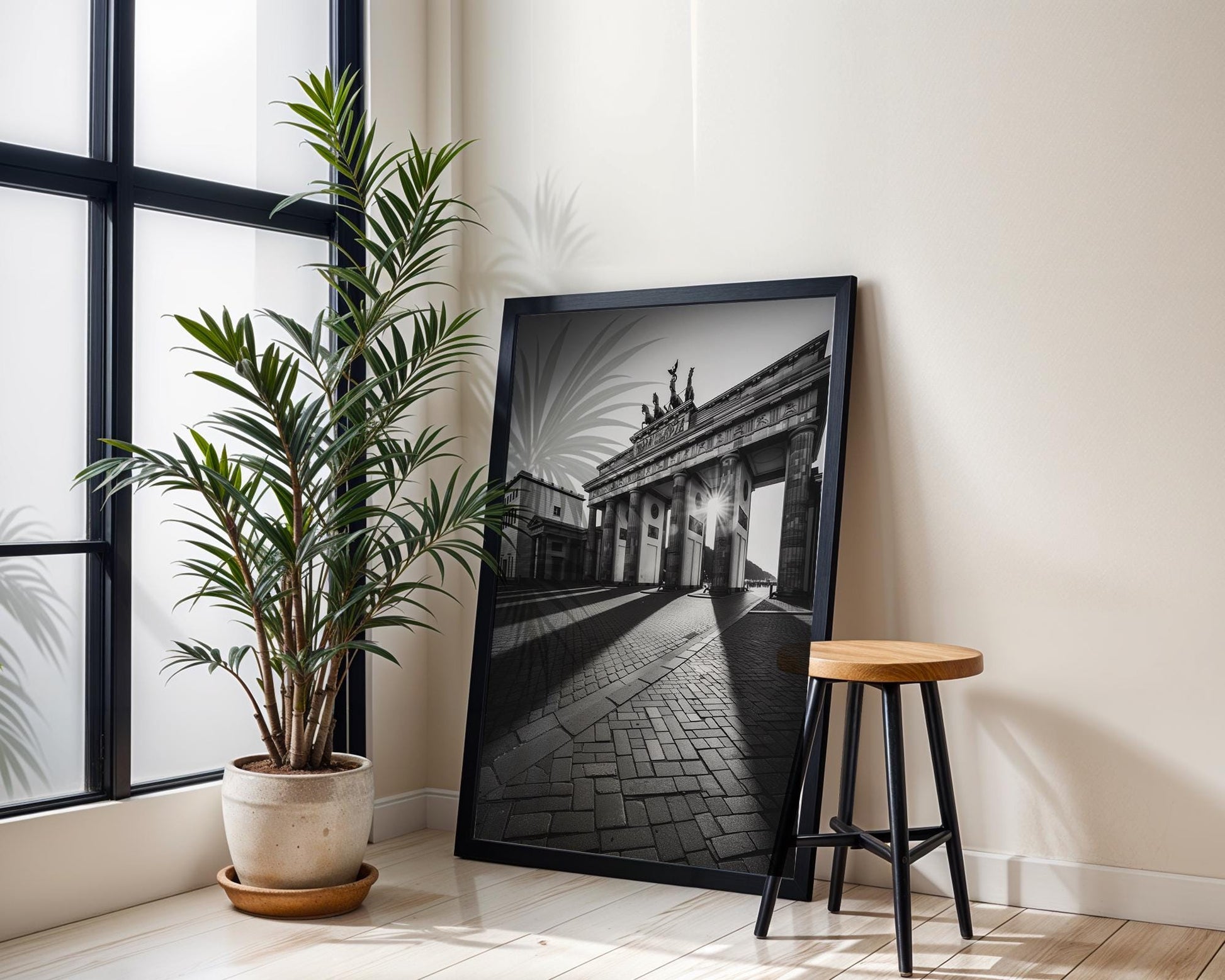 World Landmark | Brandenburg Gate Print | Berlin Architecture Photography, Minimalist Decor wall art print, black and white architectural poster, minimalist modern Scandinavian wall decor, Monohaus