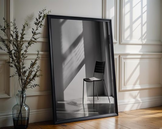 Urban Photography | Minimalist Shadow Print Black and White | Architectural Geometry wall art print, black and white architectural poster, minimalist modern Scandinavian wall decor, Monohaus