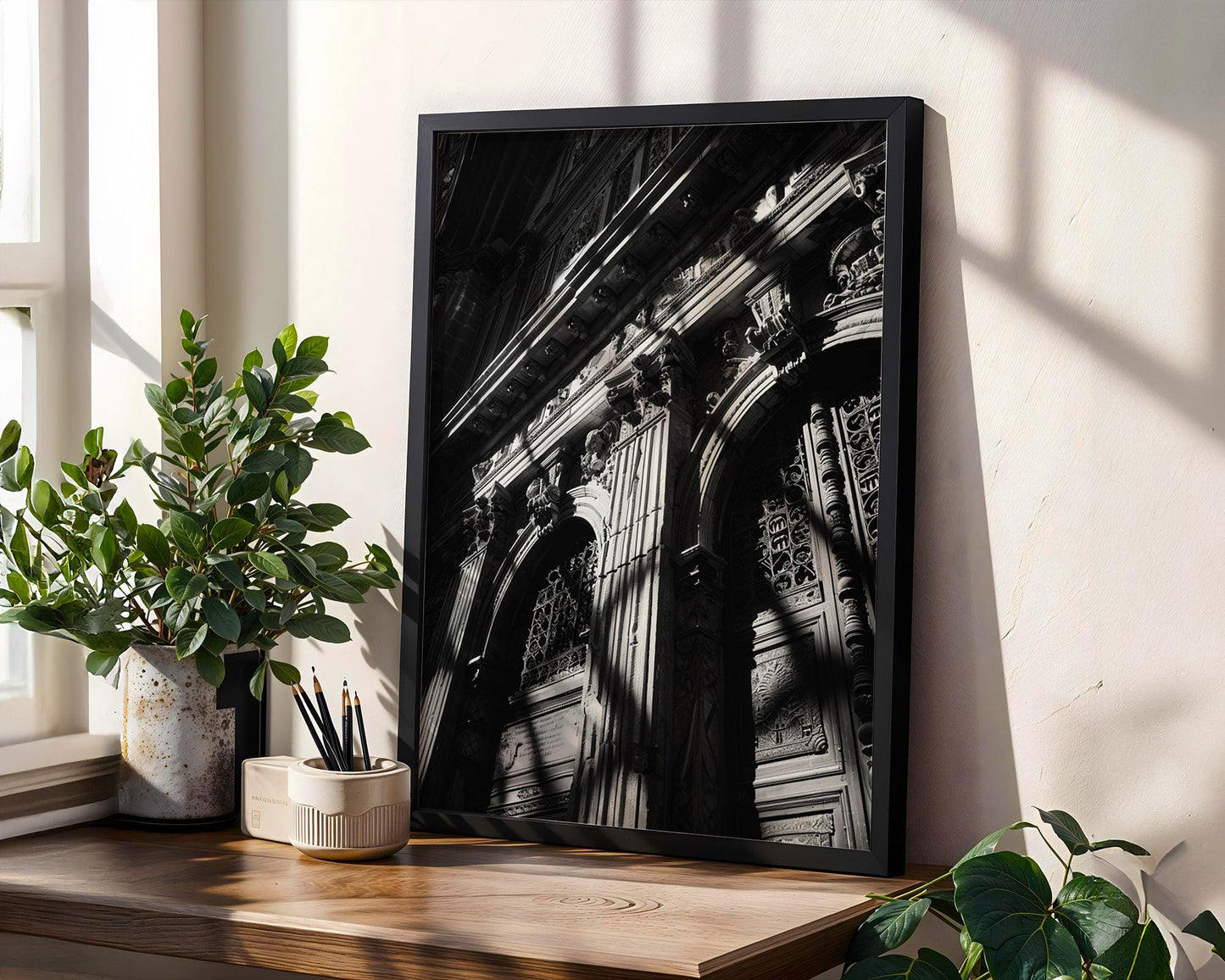 World Landmark | Seville Cathedral Print | Gothic Architecture Black & White Photography