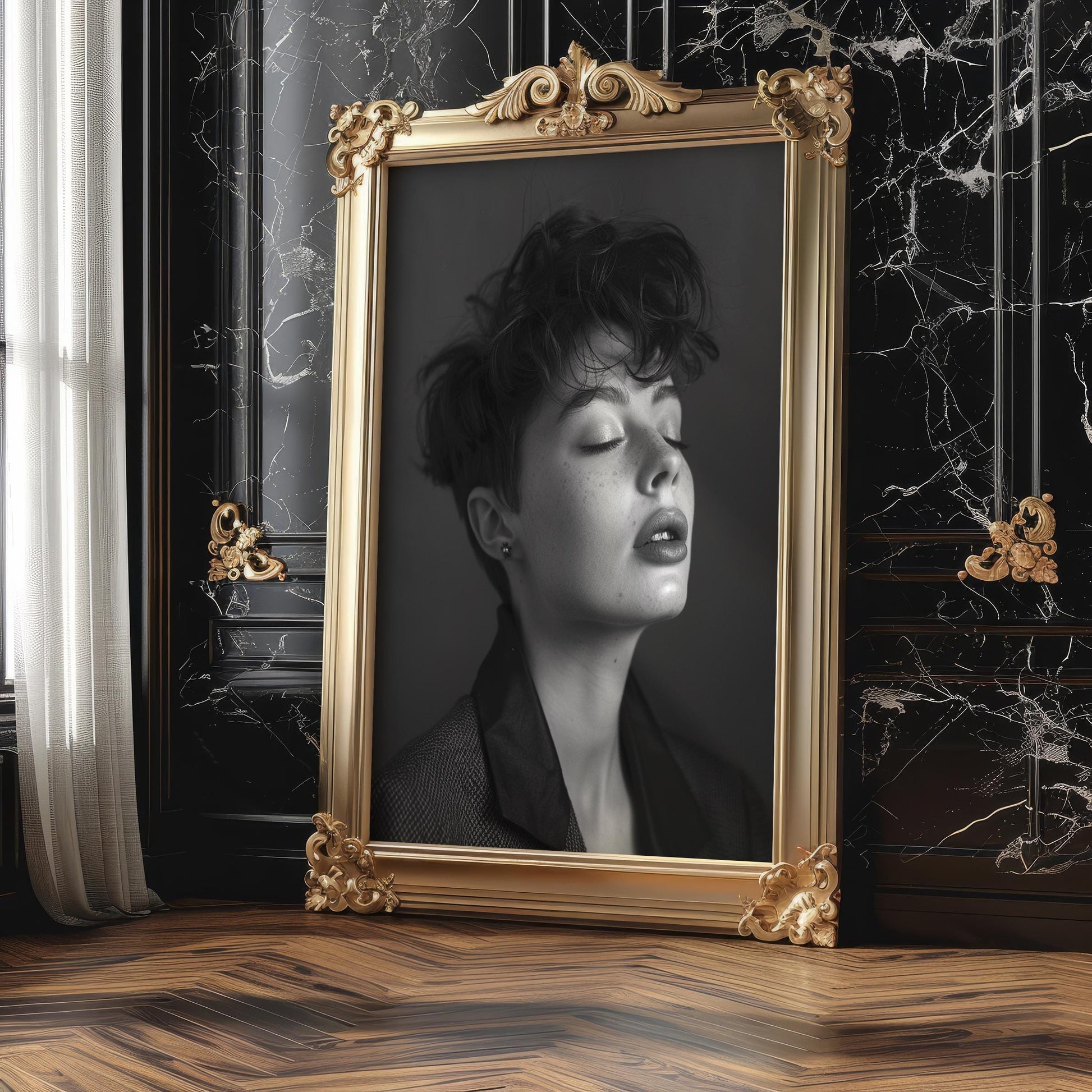 Minimal Wall Art Luxury Fashion | Black and White Fine Art Photography Print wall art print, minimalist black and white poster, modern Scandinavian wall decor, Monohaus