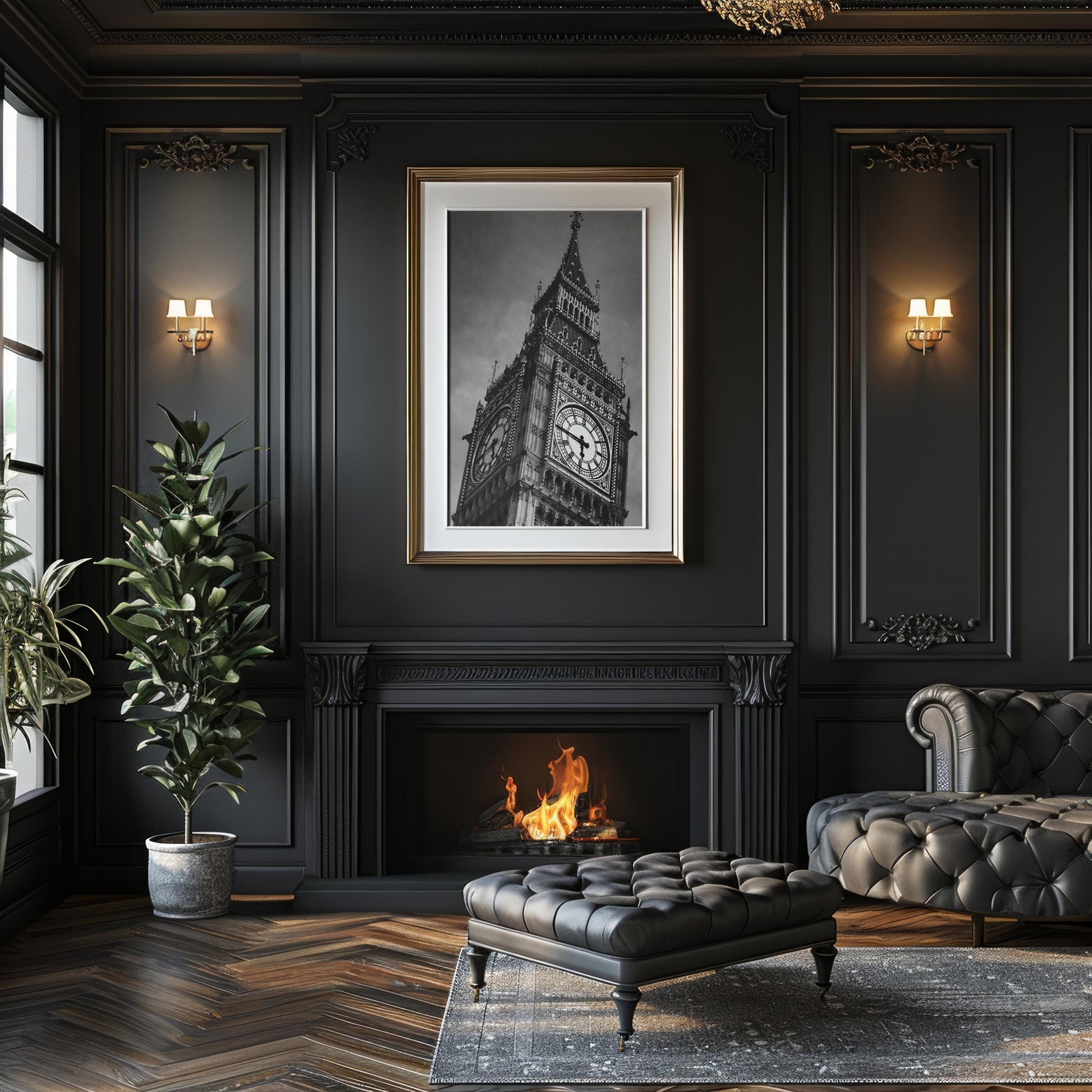 World Landmark | Big Ben Print | Black & White London Photography, Minimalist Wall Art wall art print, minimalist black and white poster, modern Scandinavian wall decor, Monohaus